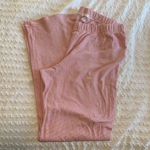 Lake Pajamas PJ Pants in Red Stripe (size M)